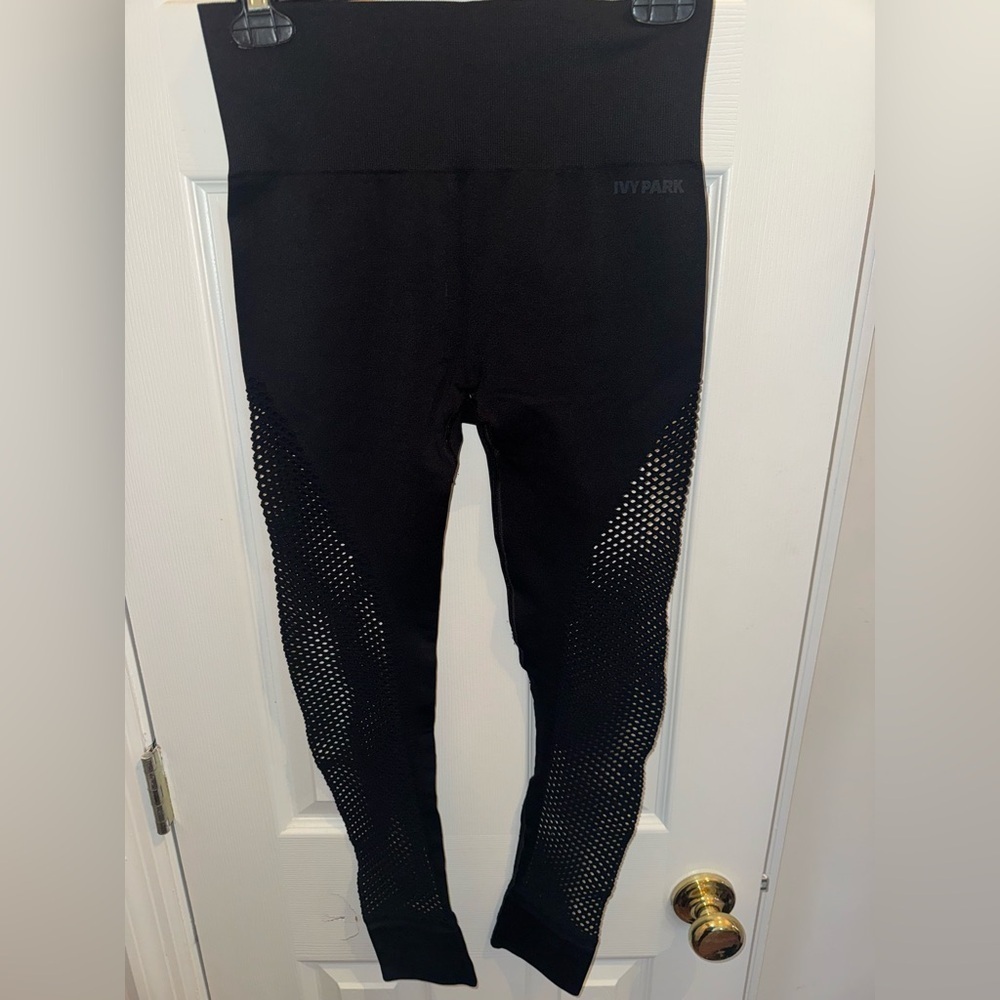 Ivy Park Sheer Black Leggings Size S/M